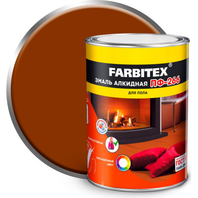 Алкидная эмаль Farbitex ПФ-266 4300005986