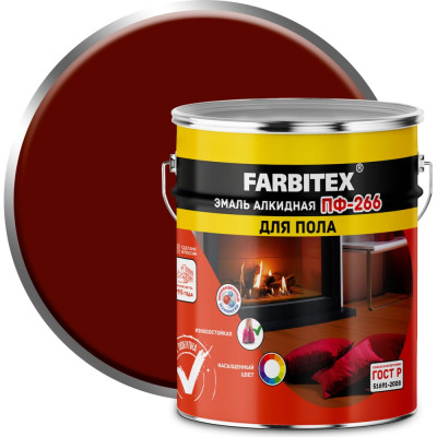 Алкидная эмаль Farbitex ПФ-266 4300003209