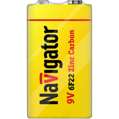 Батарейка Navigator 94 762 NBT-NS-6F22-SH1 4607136947627 149237