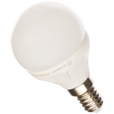Светодиодная лампа ECOWATT P45, 230 В, 4.7 Вт, 2700K E14 4606400613336