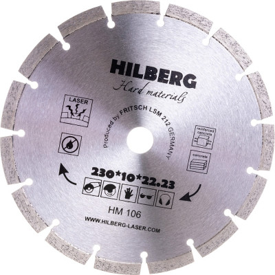 Отрезной алмазный диск Hilberg Hilberg Hard Materials HM106
