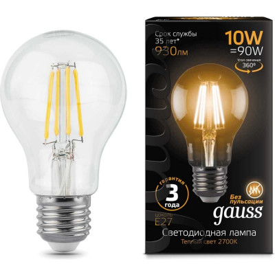 Лампа Gauss LED Filament 102802110