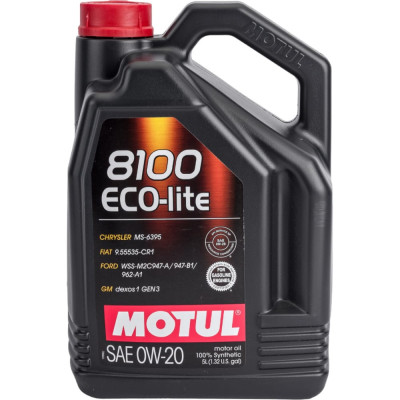 Синтетическое масло MOTUL 8100 ECO-lite 0W20 108536