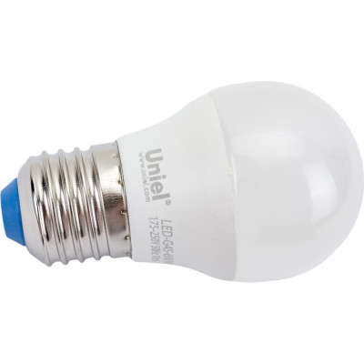 Светодиодная лампа Uniel LED-G45-6W/NW/E27/FR/MB PLM11WH UL-00002378