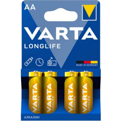 Батарейки Varta LONGLIFE 4106113414