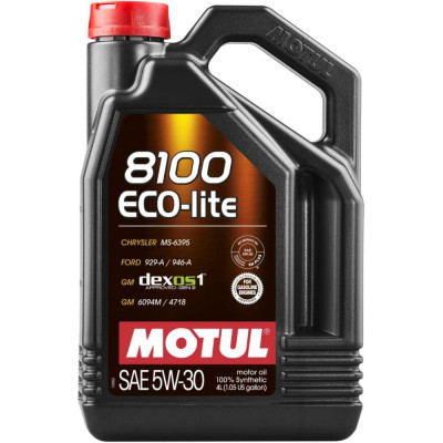 Синтетическое масло MOTUL 8100 ECO-lite 5W30 108213