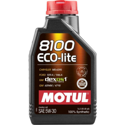 Синтетическое масло MOTUL 8100 ECO-lite 5W30 108212