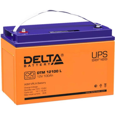 Аккумулятор DELTA DTM 12100 L