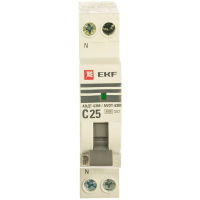 Автоматический дифференциальный выключатель EKF АВДТ-63М DA63M-25-30