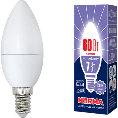 Светодиодная лампа Volpe LED-C37-7W/DW/E14/FR/NR UL-00003794