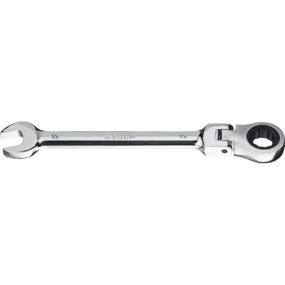 Комбинированный трещоточный шарнирный гаечный ключ ЗУБР ПРОФ. 27101-13