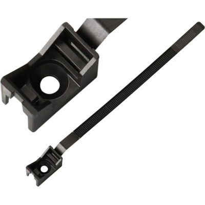 Европартнер ремешок-опора для труб и кабеля prnt 16-32 черный, с шурупом и дюбелем, 200 шт. 86679
