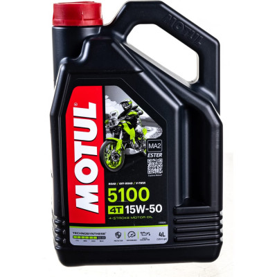 Моторное масло MOTUL 5100 4T SAE 15W50 104083