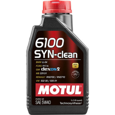 Моторное масло MOTUL 6100 SYN-CLEAN 5W40 107941