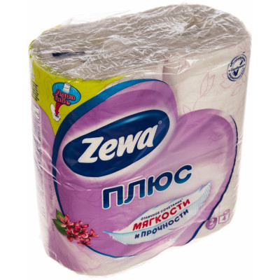 Бытовая двухслойная туалетная бумага ZEWA Plus 144108126247