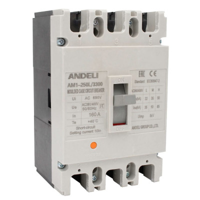 Автоматический выключатель ANDELI AM1-250L ADL06-039