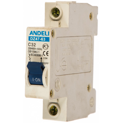 Автоматический выключатель ANDELI DZ47-63 ADL01-067