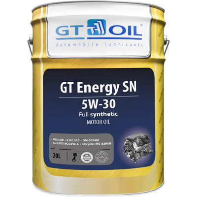 Масло GT OIL Energy SN SAE 5W30 API SN 8809059407967