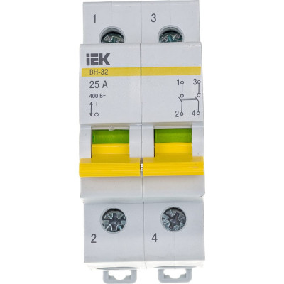 Выключатель нагрузки IEK ВН-32 25А/2П MNV10-2-025