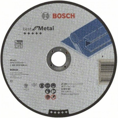 Отрезной круг по металлу Bosch Best 2608603528