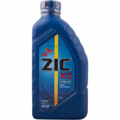 Полусинтетическое моторное масло zic X5 10w40 132622