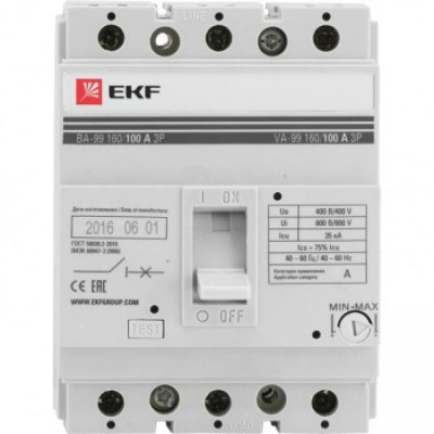 Автомат EKF ВА-99/160 mccb99-160-80