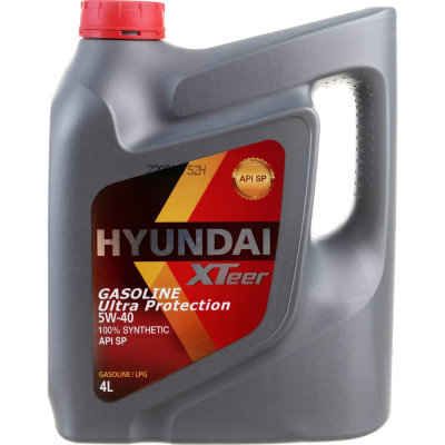 Синтетическое моторное масло HYUNDAI XTeer XTeer Gasoline Ultra Protection 5W40_SN 1041126