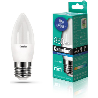 Светодиодная лампа Camelion LED10-C35/865/E27 13564