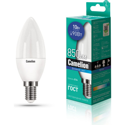 Светодиодная лампа Camelion LED10-C35/865/E14 13563