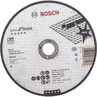 Отрезной круг Bosch Best for INOX 2608603506