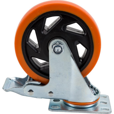 Большегрузное полиуретановое поворотное колесо MFK-TORG PVC Medium 4024125 PVC