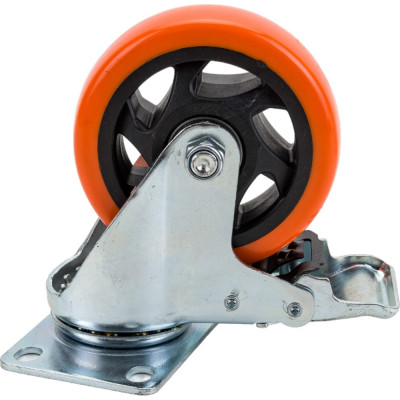Большегрузное полиуретановое поворотное колесо MFK-TORG PVC Medium 4024100 PVC