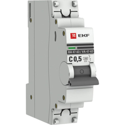 Автоматический выключатель EKF ВА 47-63 PROxima mcb4763-1-0.5C-pro