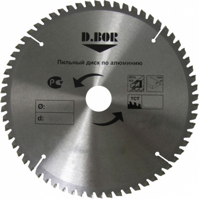 Пильный диск по алюминию D.BOR 9K-412508005D