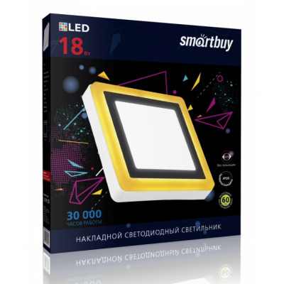 Накладной светильник Smartbuy SBLSq1-DLB-18-65K-O