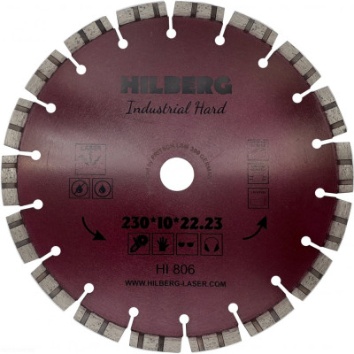 Отрезной алмазный диск Hilberg Industrial Hard HI806