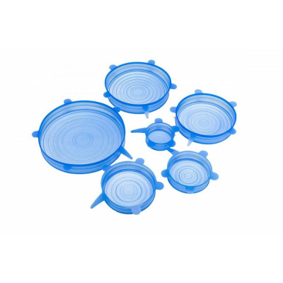 Растягивающиеся силиконовые набор силиконовых крышек для посуды BRADEX TK 0252