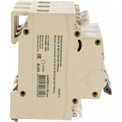Автоматический выключатель EKF ВА 47-63 PROxima mcb4763-6-3-25C-pro