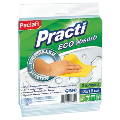 Целлюлозные губчатые салфетки Paclan Practi ECO absorb 606345