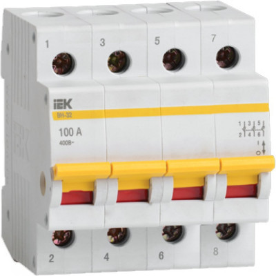 Выключатель нагрузки IEK ВН-32 4п 100A MNV10-4-100