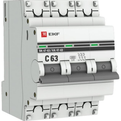 Автоматический выключатель EKF PROxima mcb4763-6-3-63C-pro