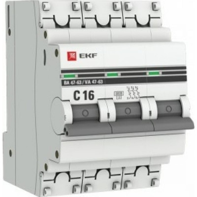 Автоматический выключатель EKF PROxima mcb4763-6-3-16C-pro