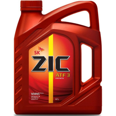 Синтетическое масло для автоматических трансмиссий zic ATF 3 162632