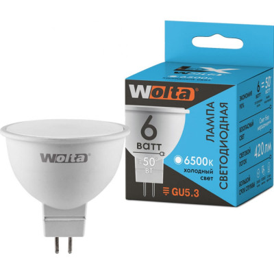 Светодиодная лампа Wolta 30WMR16-220-6GU5.3