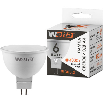 Светодиодная лампа Wolta 30SMR16-220-6GU5.3