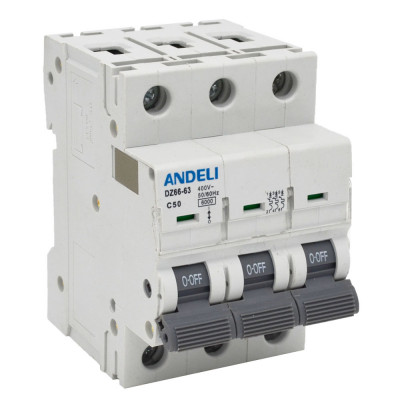 Автоматический выключатель ANDELI DZ66-63/3P ADL01-259