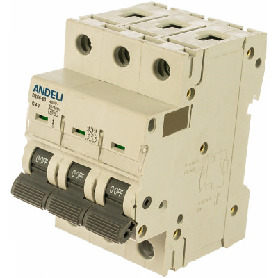 Автоматический выключатель ANDELI DZ66-63/3P ADL01-258