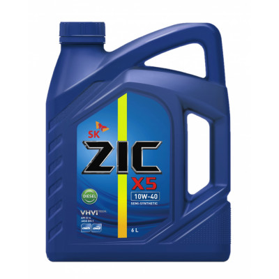 Полусинтетическое масло для дизельных двигателей легковых авто zic X5 10w40 Diesel 172660