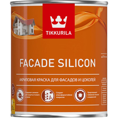 Акриловая краска для фасадов и цоколей Tikkurila facade silicon 135161