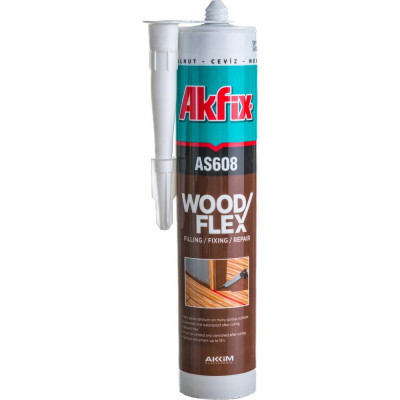 Акриловый герметик для дерева и паркета Akfix AS608 ASW08